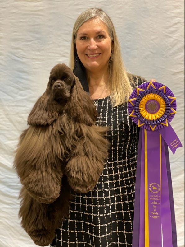 Cocker wins at dog show